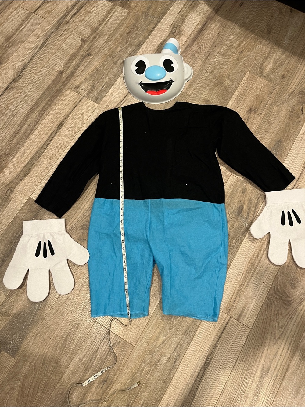 Cuphead kids Character Halloween Costume with White Gloves